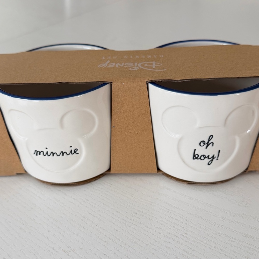 Disney Minnie & Mickey Mouse Double Sided Ramekin 8 oz each Set of 4 - Picture 11 of 13